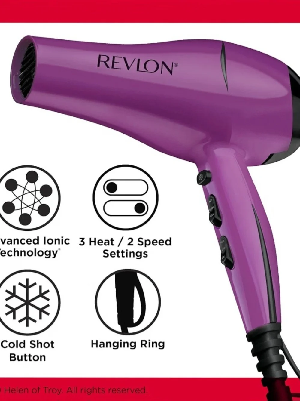 Revlon Purple Hair Dryer Nozzle Attachment